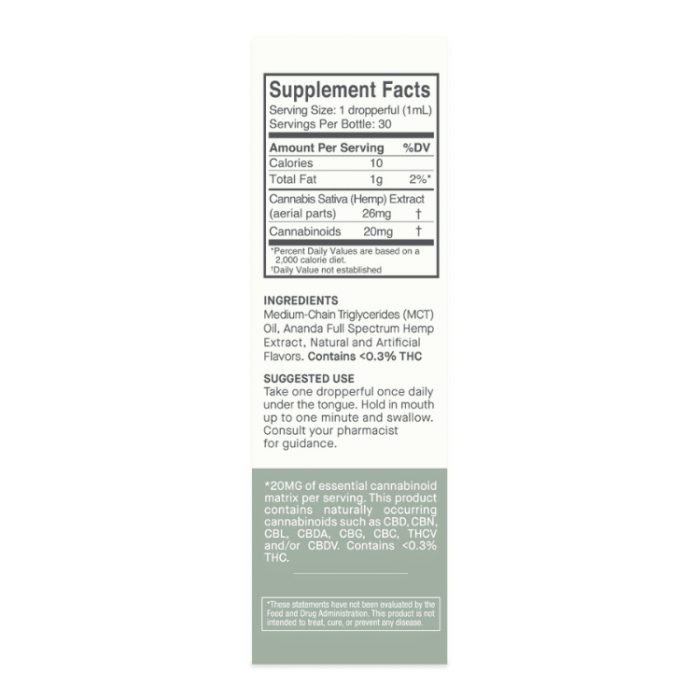 Full Spectrum Tincture 600mg