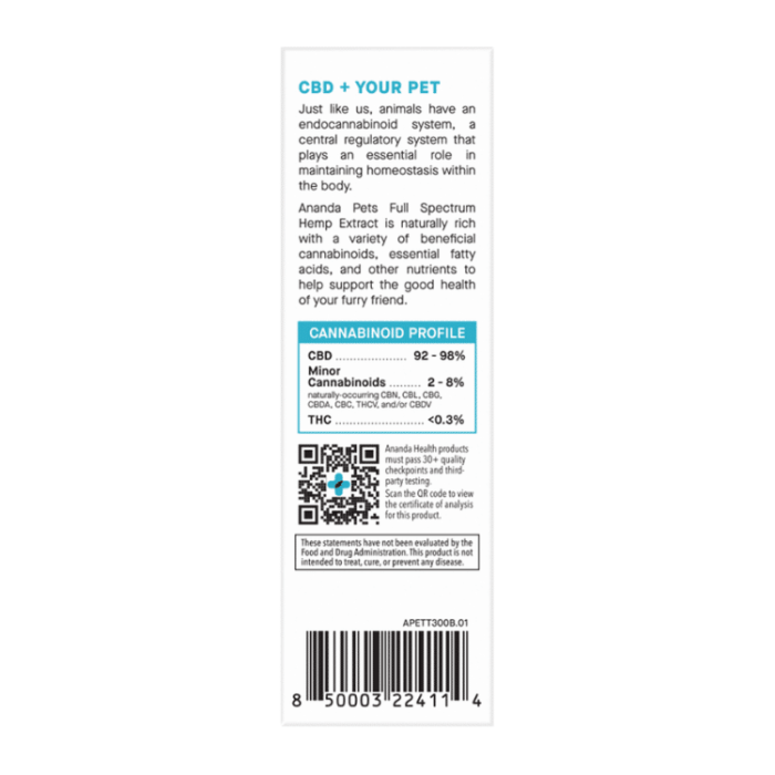 Ananda Pets Tincture - Bacon